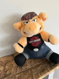 Harley Davidson Hog Collectible Plush/Stuffy approximately 12 In