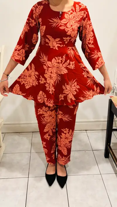 Floral Print Two-Piece Set, View more