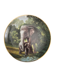 Vintage W.L. George “The Asian Elephant” plate from series “Last