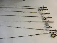 assorted quality Rod Reel fishing combos
