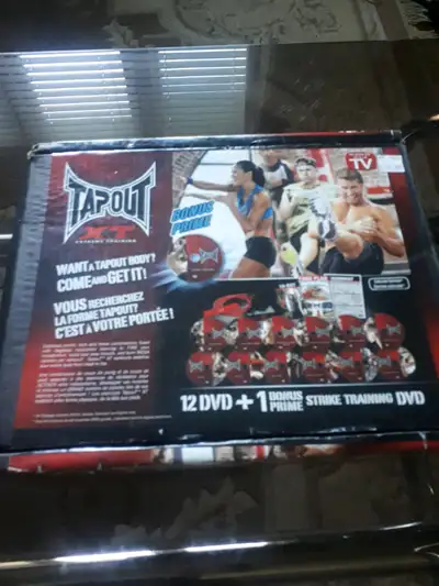 Workout plan tapout xt extreme training 12 +1 dvd set comes with everything you see in pic $45