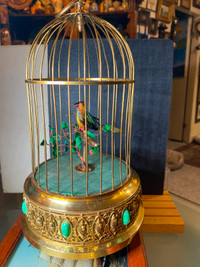 Antique German Singing Bird Cage Music Box Automaton Karl Griesb