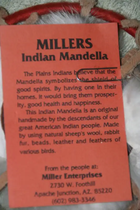 ABORIGINAL DREAMCATCHER INDIAN MANDELLA made in APACHE JUNCTION63005668508161121