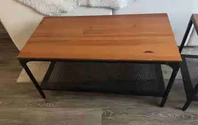 IKEA FJALLBO  Medium table - Wood and Black metal, View more