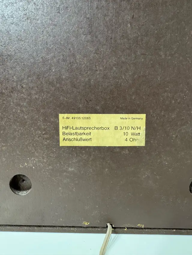 ITT Shaub-Lorenz B3/10 HI FI Lautsprecherbox 10 W speakers in Speakers in Mississauga / Peel Region - Image 10