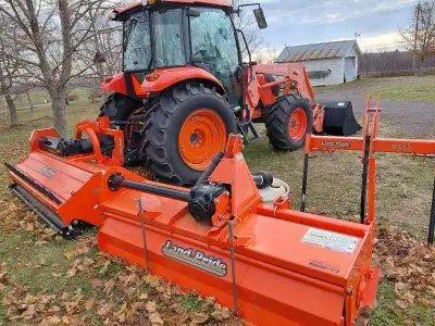 2022 Kubota Tractor 7060 56 hrsand 1154 loader and bucket.Land pride Flail mower,Rototiller,Ripper