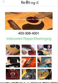 ReStringIt! Repairs, restringing, Tuning, Setup $25