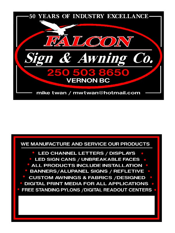 signs and awnings Other Business & Industrial Vernon Kijiji