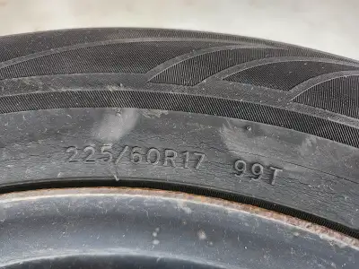 4 years used tires , 225/60r17,4 tires with rims only $80