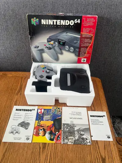 Nintendo 64 Console Complete in box, View more