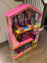 Kid Kraft Doll House with Furniture