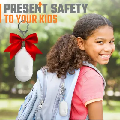 Rechargeable Self Defense Keychain Alarm 2 Pack – 130 dB Loud Emergency Personal Siren with LED Ligh...