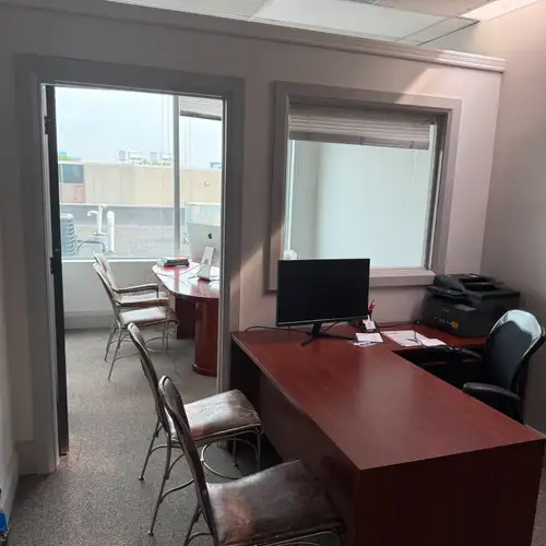 Two separate office with potential to seat up to 4 persons in one and two to three in the other. All...