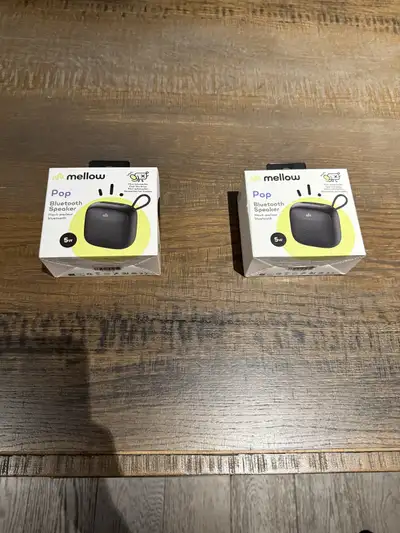 2 brand new Mellow Pop Bluetooth Speakers- $20 each, View more