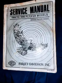 harley davidson 1984-1990 flt/fxr service manual