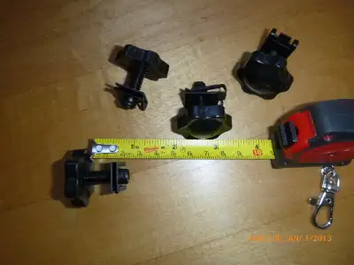 NEW AND SAFE REPLACEMENT NUT AND BOLT FOR MOTORCYCLE SADDLEBAGS WITH OEM 1/2 TURN LOCKS. (HARLEY AND...