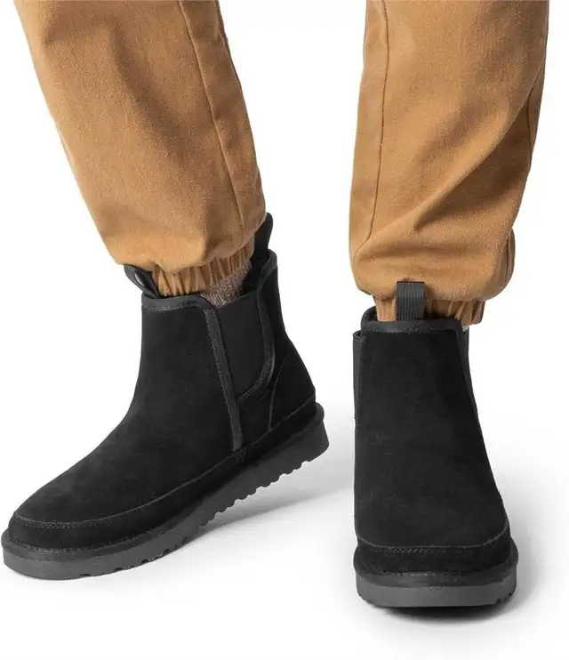 Bruno Marc Winter Snow Boots Rugged Suede in Men's Shoes in Oakville / Halton Region - Image 4