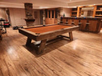 1" Slate Pool Tables, rustic, modern or traditional styles