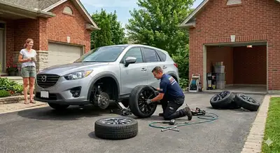 I come to your home and replace you winter Tire set to your summer set (already on Rims). Have a gre...