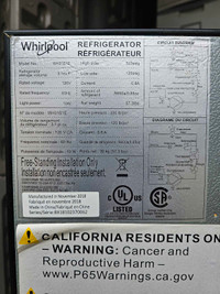 Refrigerator / Freezer  (Whirlpool)