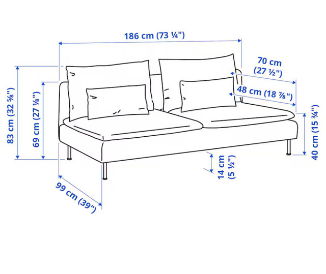 Ikea couch in Couches & Futons in Markham / York Region - Image 3