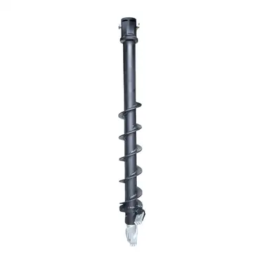 6" Auger Bit Heavy Duty Post Hole Digger, Earth Auger – 48" Length, 2" Hex Drive Connection for Skid...