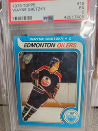 1979 Topps Wayne Gretzky Rookie Card - PSA 5