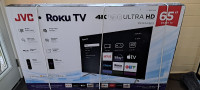 JVC ROKU TV 65" NEW IN BOX