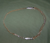$20 Vintage MCM modernistic lightning bolt motif necklace