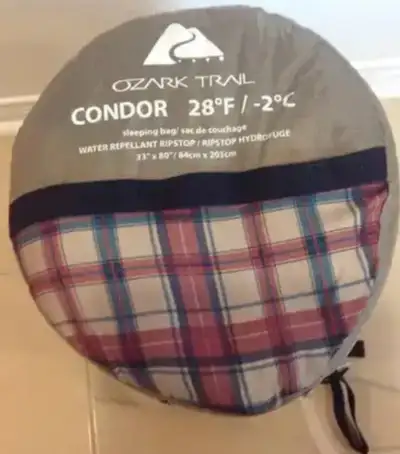 Sleeping Bag, 33" X 80" 175, CONDOR OZARK TRAIL,, View more