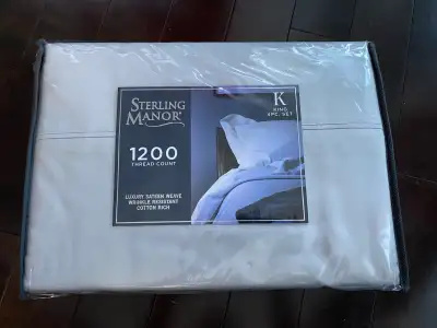 NEW Sterling Manor King size Set + bed foot cover, View more
