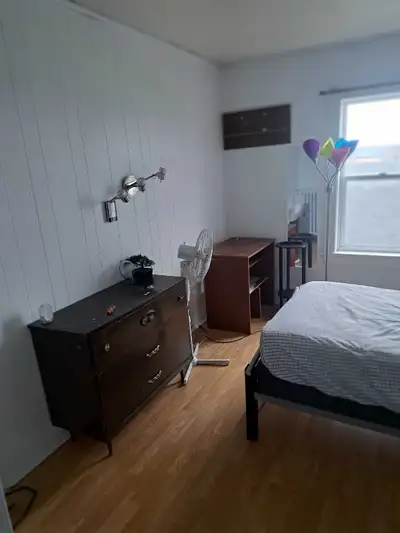 Furnished room for rent. Suitable for student. Shared kitchen/bathroom/common area.