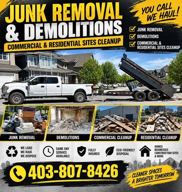 junk Removal / Demolitions / sites cleanup 