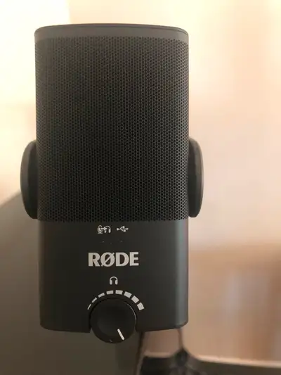 Rode USB microphone with adjustable stand, View more