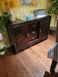 Spacious Kitchen Buffet/Hutch. Solid wood. $175