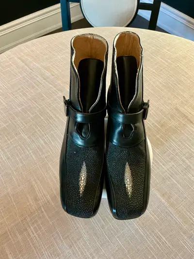 Stingray Leather Boots, Size 7 1/2, View more