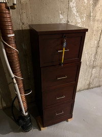 Wood filing cabinet 