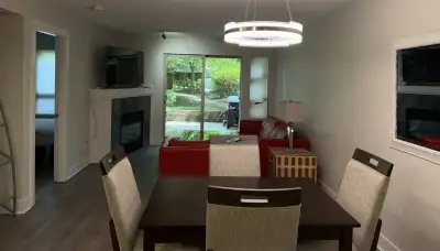 Fully furnished 2 bedroom, 2 bathroom ground floor condo with walk-out patio on UBC campus. In-suite...