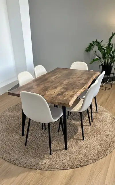 Brand new in Box Live-Edge Design Dinning Table, View more