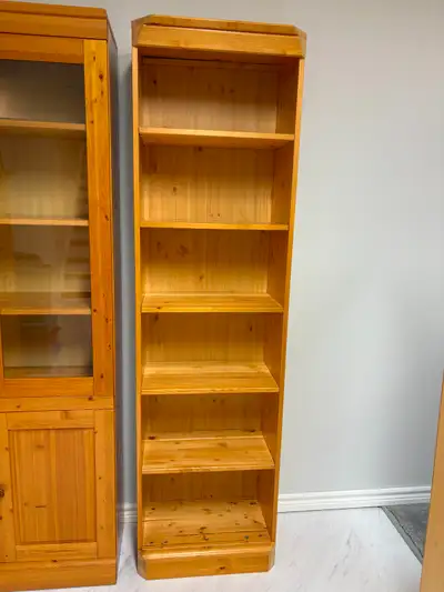 Pine Inside Corner Bookcase for Canwood Apex Wall System, View more