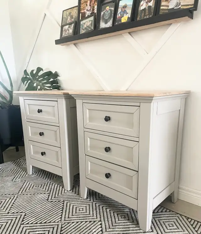 refinished nightstands 