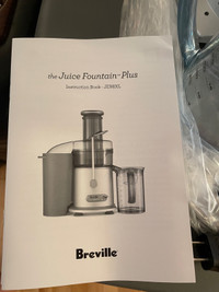Used Breville The Juice Fountain™ Plus Juicer, Stainless Steel
