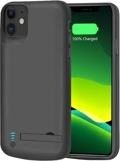 RUNSY Battery Case for iPhone 11, 6000mAh Rechargeable Extended Battery Charging Charger Case, Add 1...