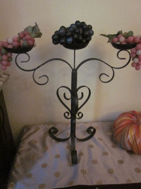 Large Black Heavy Wrought Iron Candleabras only $60 Each