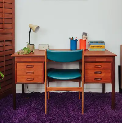 MCM Danish Modern Teak Partner’s Desk, View more