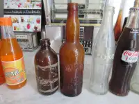 Old Vintage bottles, beer & Soda