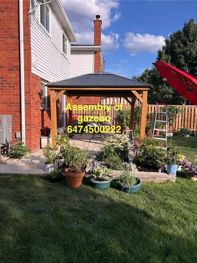 assembly of gazebo in Patio & Garden Furniture in Mississauga / Peel Region - Image 4