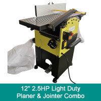 12" 2.5HP Wood Planer & Jointer Combo