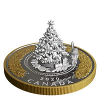 2020 5oz Christmas Train - Pure Silver Coin