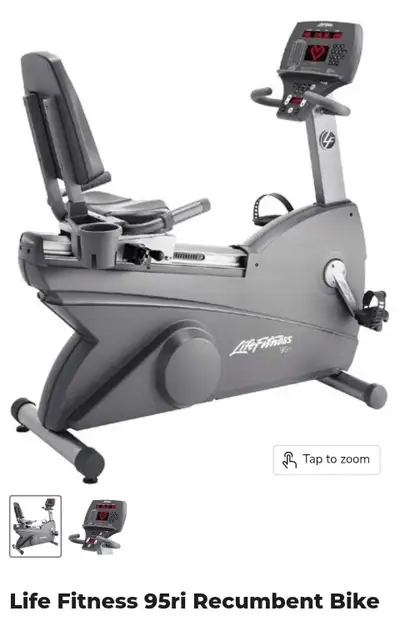 Life Fitness 95Ri Recumbent bike, View more